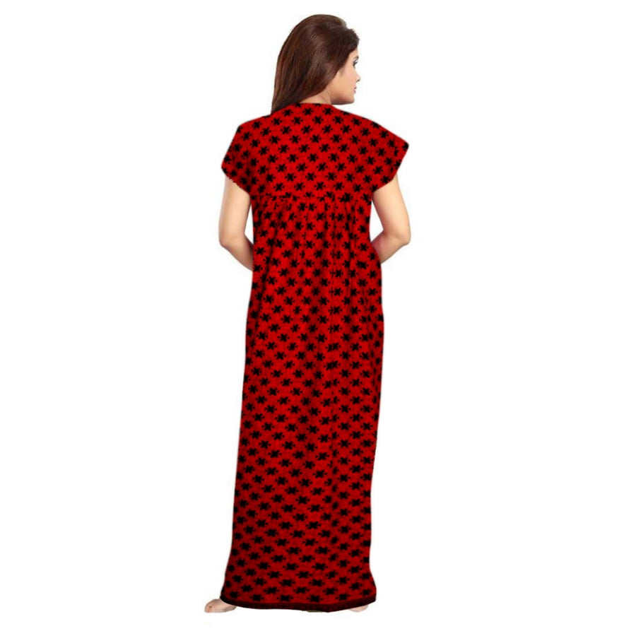 2pcs Set of Cotton Maxi Bikini Cover-up for Indian Women in Red and Pink