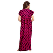 2pcs Set of Cotton Maxi Bikini Cover-up for Indian Women in Red and Pink