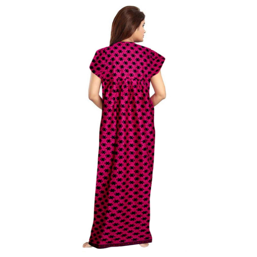 2pcs Set of Cotton Maxi Bikini Cover-up for Indian Women in Red and Pink