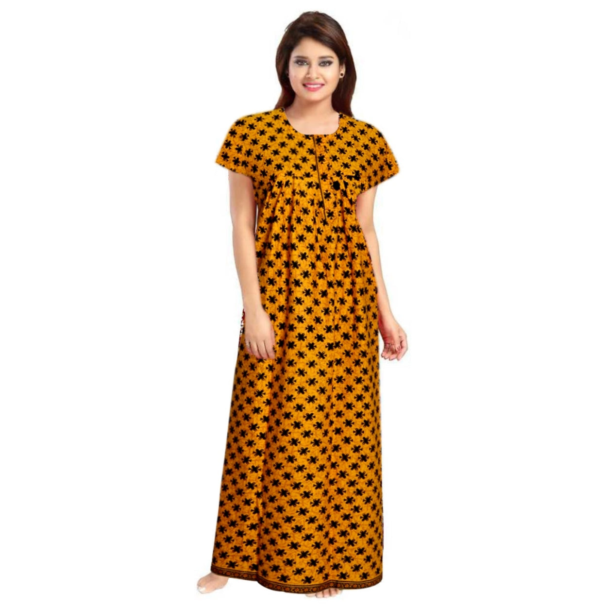 2pcs Set of Cotton Maxi Night Dress Combo for Women