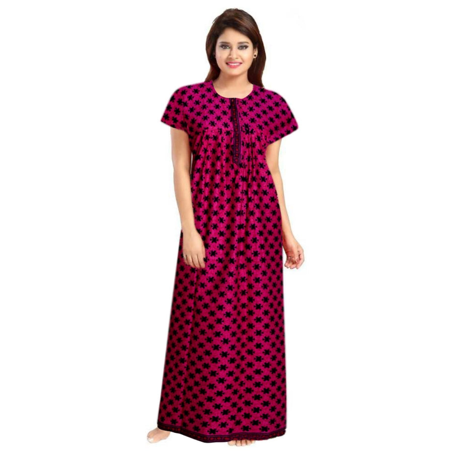 2pcs Set of Cotton Maxi Night Dress Combo for Women