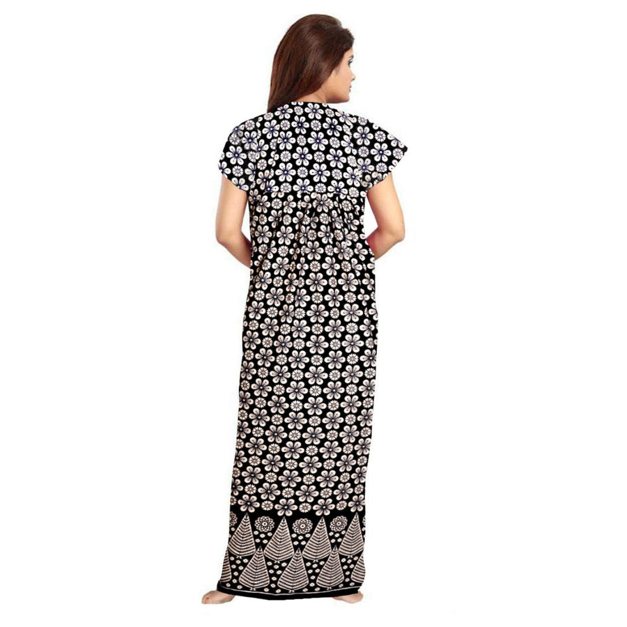 Cotton Maxi Women's Wear 2-Piece Night Dress Combo Set