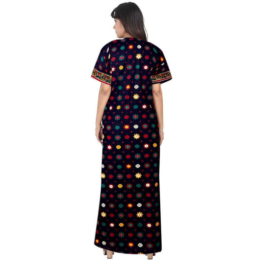Free Size Women's Cotton Nighty 2pc Maxies Combo Set