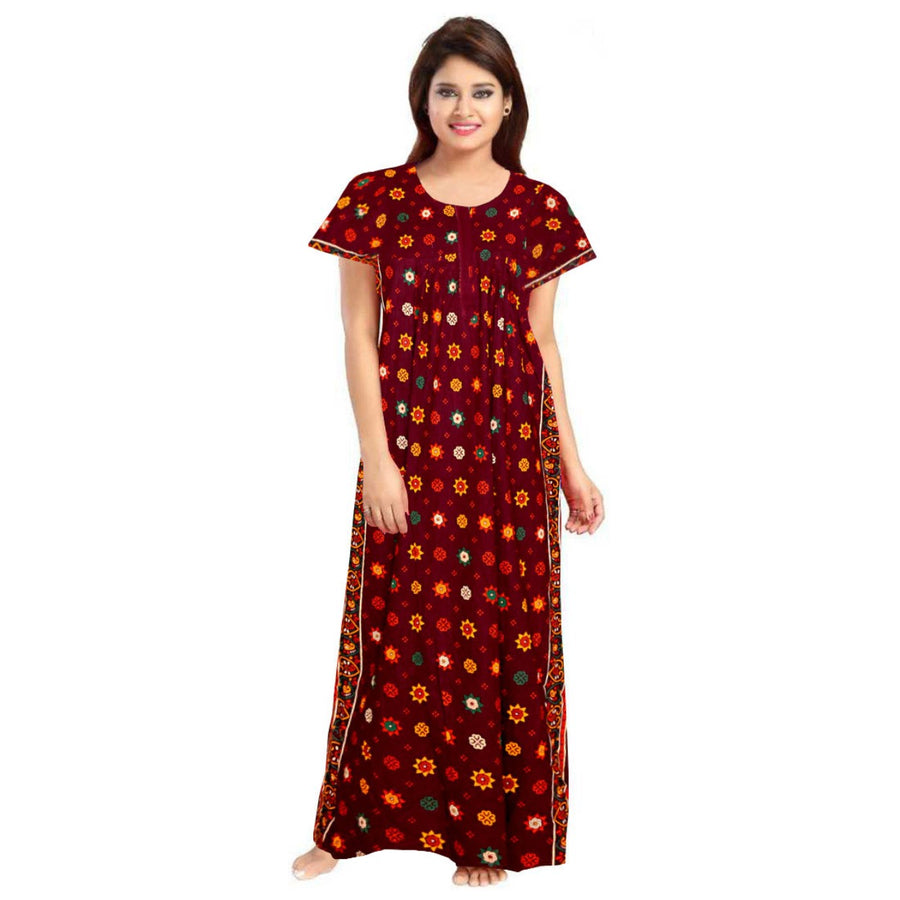 2-Piece Combo Set of 100% Cotton Maxi Nightgown
