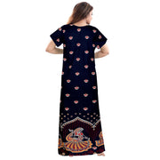 Women's Cotton Night Dress 2-Piece Maxi Combo Set