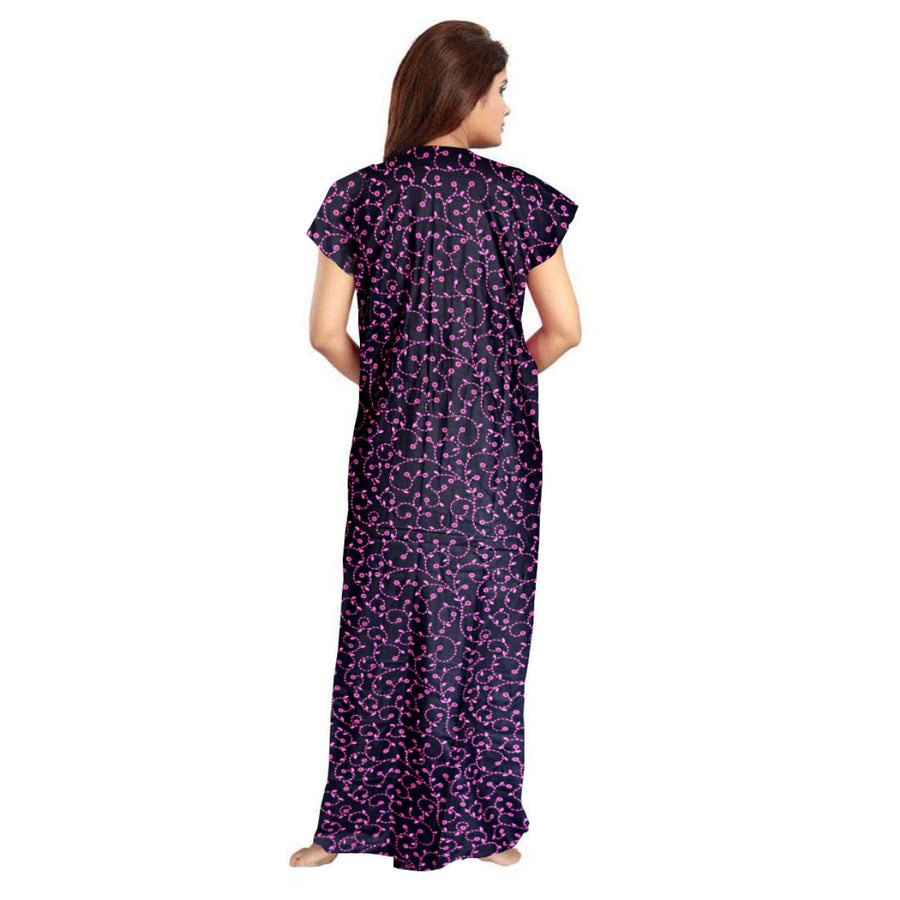 2-Piece Women's Maxi Night Dress Combo Set of Nightwear