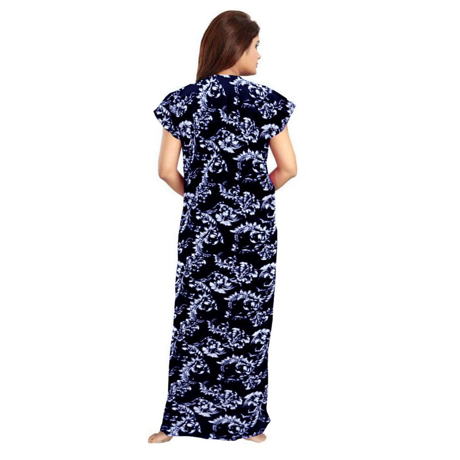 2-Piece Set of 100% Cotton Women's Maxi Sleepwear Dress Combo Available Online