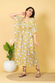 Cotton Kaftan Indian Long Caftan Dress For to be Moms Beach Cover up Sleepwear Kaftan Maxi Dress