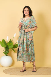 100% Cotton Handmade Caftan Night Wear Gown, Summer Wear Caftan Gown Maxi