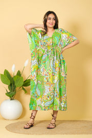 Mint Green Attractive Color Kaftan For Women Pure & Cozy Cotton Kaftan Design by Diwam Vastra