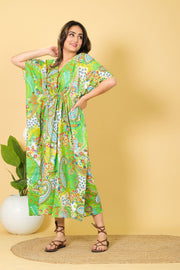 Mint Green Attractive Color Kaftan For Women Pure & Cozy Cotton Kaftan Design by Diwam Vastra