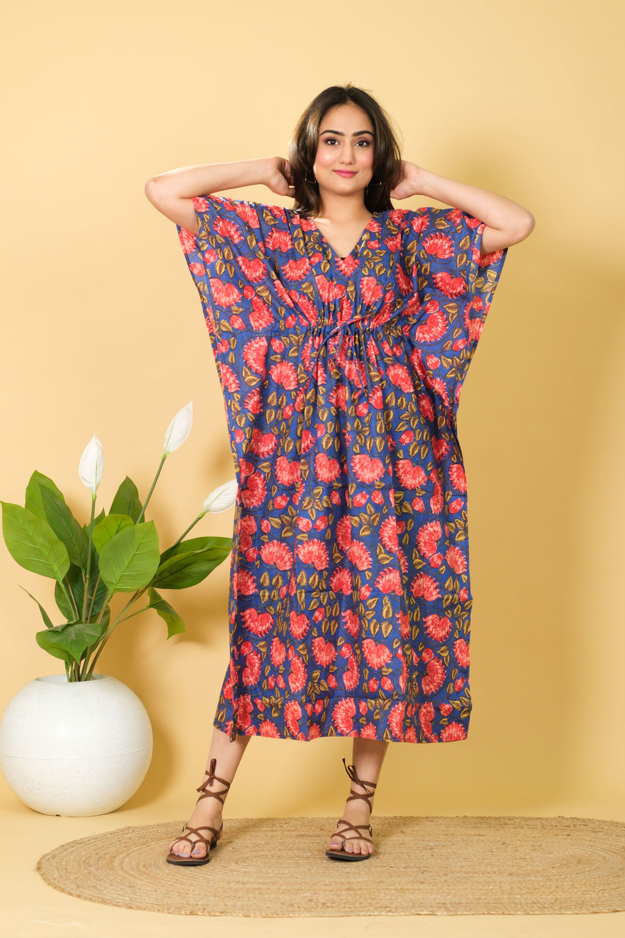 Handcrafted Cotton Kaftan 100% Pure & Smooth Cotton Kaftan For Sale