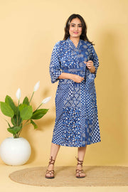Handmade Patch Work Bathrobe For Women 100% Cotton Kimono Bathrobe