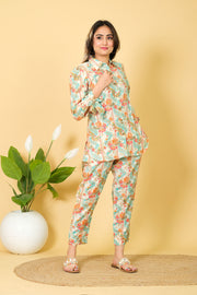 Cotton Multicolor Girls Co-ord Set - Perfect Party Wear Dress