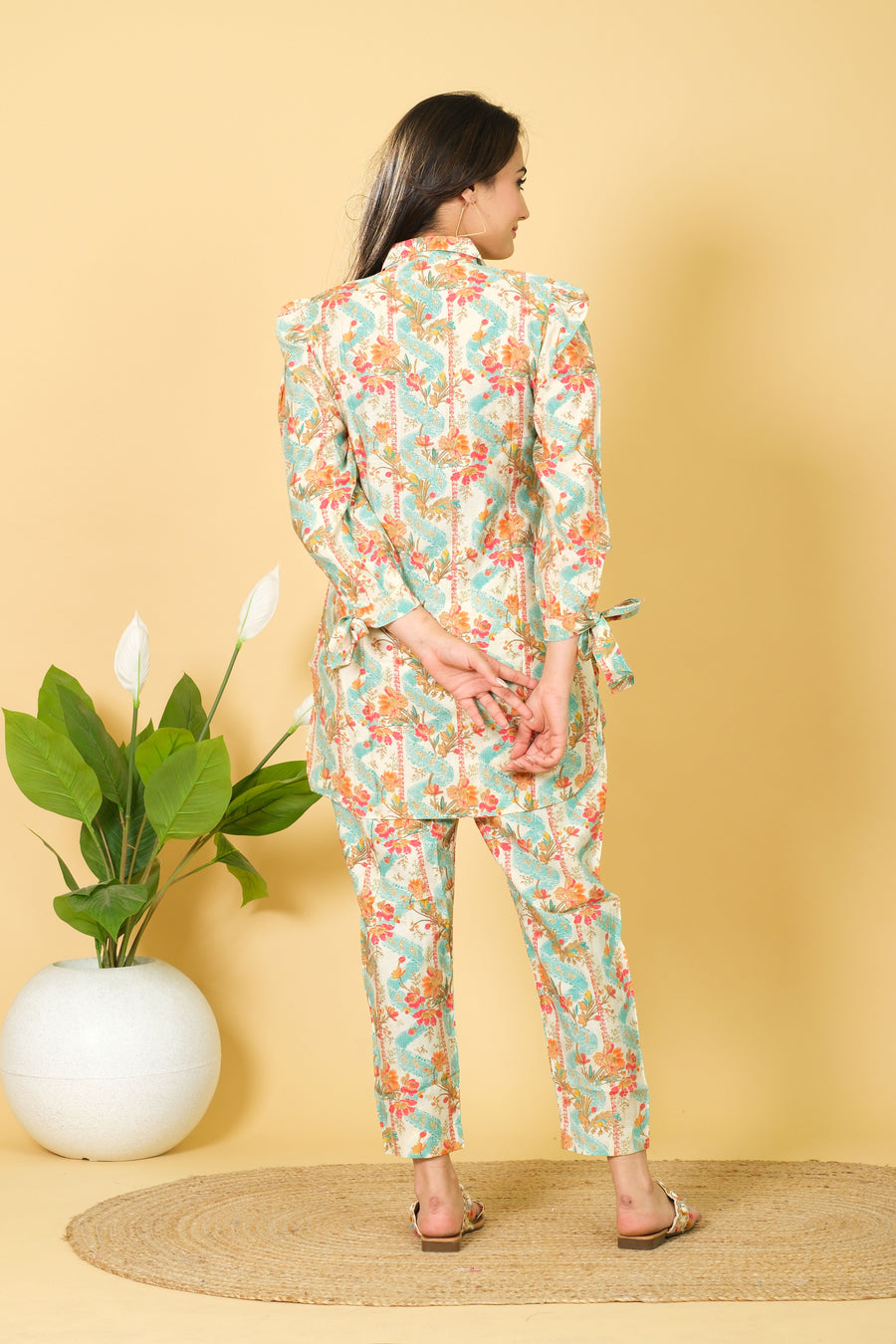 Cotton Multicolor Girls Co-ord Set - Perfect Party Wear Dress