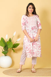 Cotton Indian Kurti Set with Dupatta - Party Wear Dress