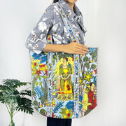 Grey  Frida Kahlo Print Tote Bag: Eco-Friendly & Versatile for Every Occasion