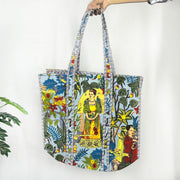 Grey  Frida Kahlo Print Tote Bag: Eco-Friendly & Versatile for Every Occasion