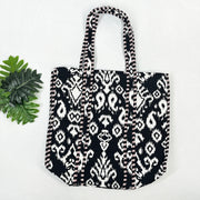 Lightweight Tote Bag for Shopping, Eco-friendly Quilted Cotton Shoulder Bags