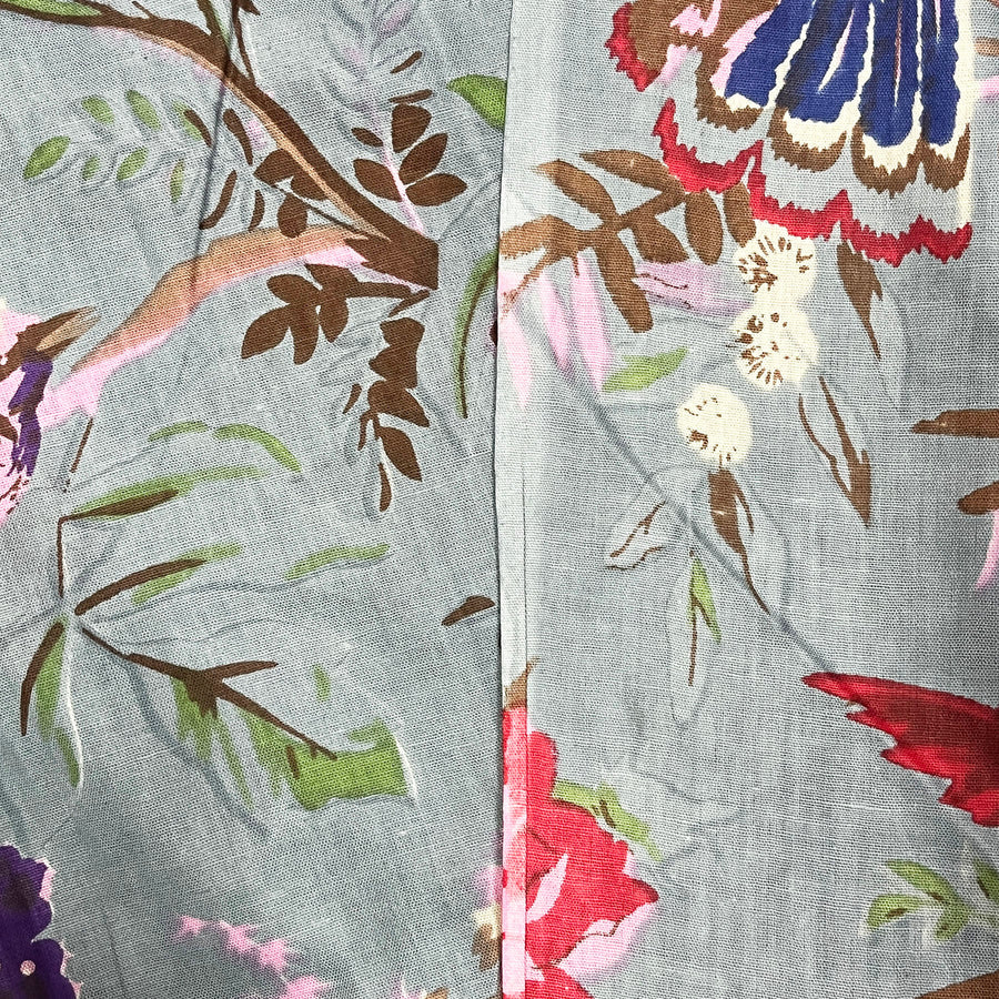 60x60 Cotton Bird Print Fabric, 90 GSM Material from Diwam Vastra, Perfect for Garments