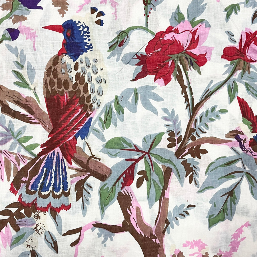60X60 Cotton Bird Print Fabric 90 GSM Fabric Material Perfect for Dress from Diwam Vastra
