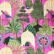 Beautiful Peacock Print Fabric Pink Color Fabric 100% Pure Cotton 90 GSM Fabric