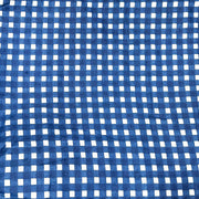 100% Cotton Fabric Blue Color With Check Print Fabric 60X60 Pure Cotton Fabric