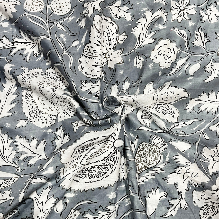 Grey Color Cotton Fabric 100% Pure Cotton 90 GSM Cotton Fabric